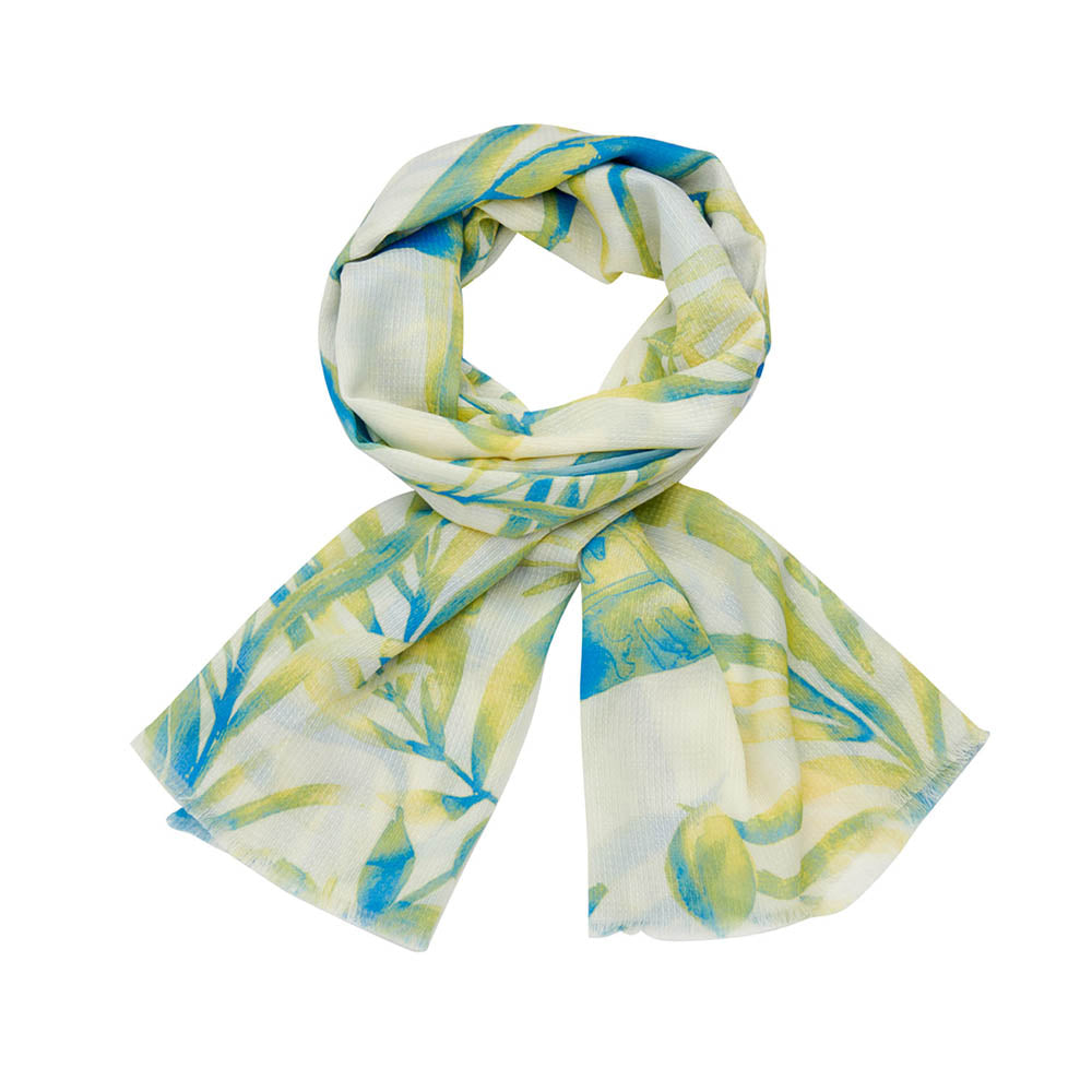 Sjaal - Lcscarves172 Blauw/Lime