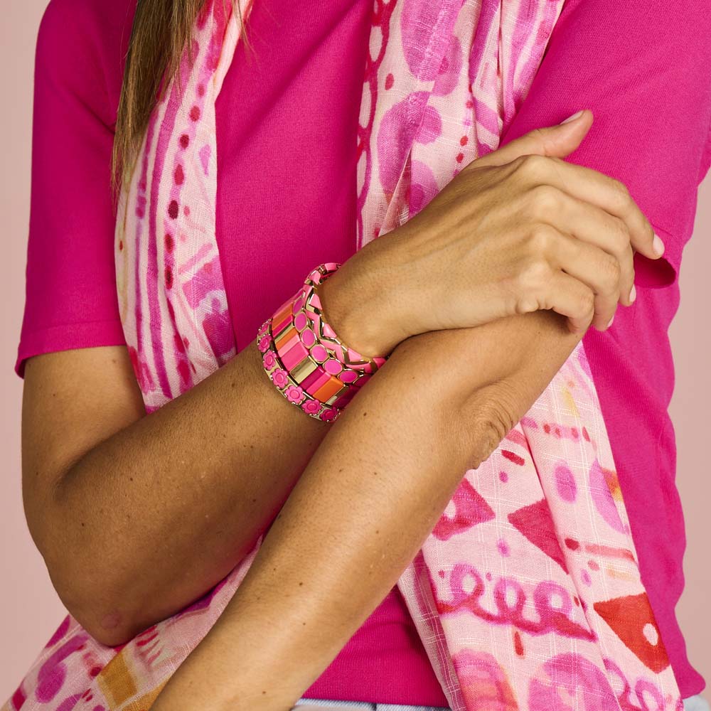 Écharpe - Lcscarves176 Multi Rose