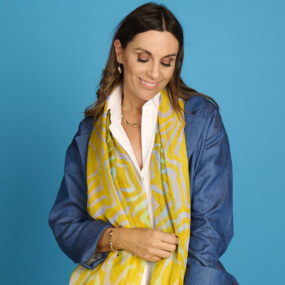 Sjaal - Lcscarves197 Multi Geel