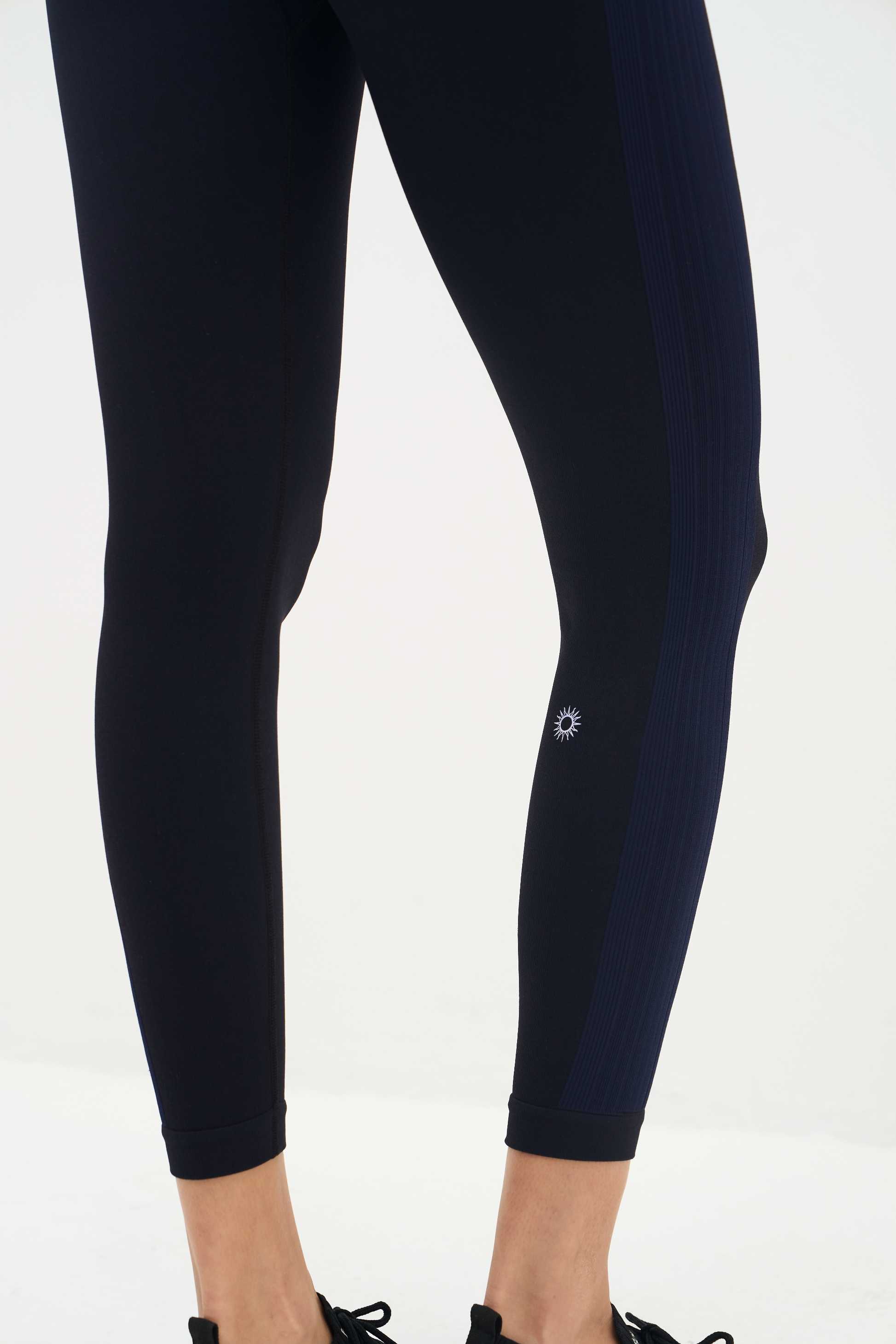 Malta Legging - Zwart/Blauw