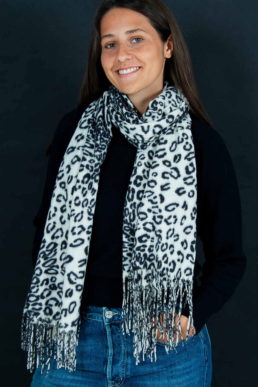 Lou - Luipaard Gebroken wit