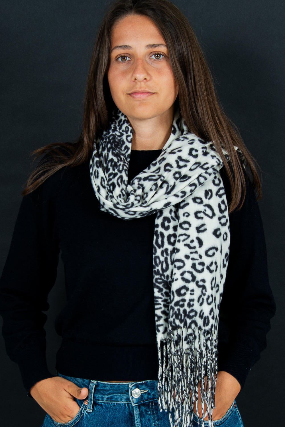 Lou - Luipaard Gebroken wit