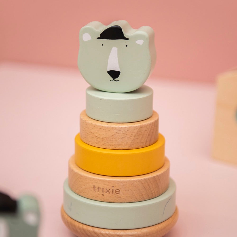 Houten stapeltoren - Mr. Polar Bear