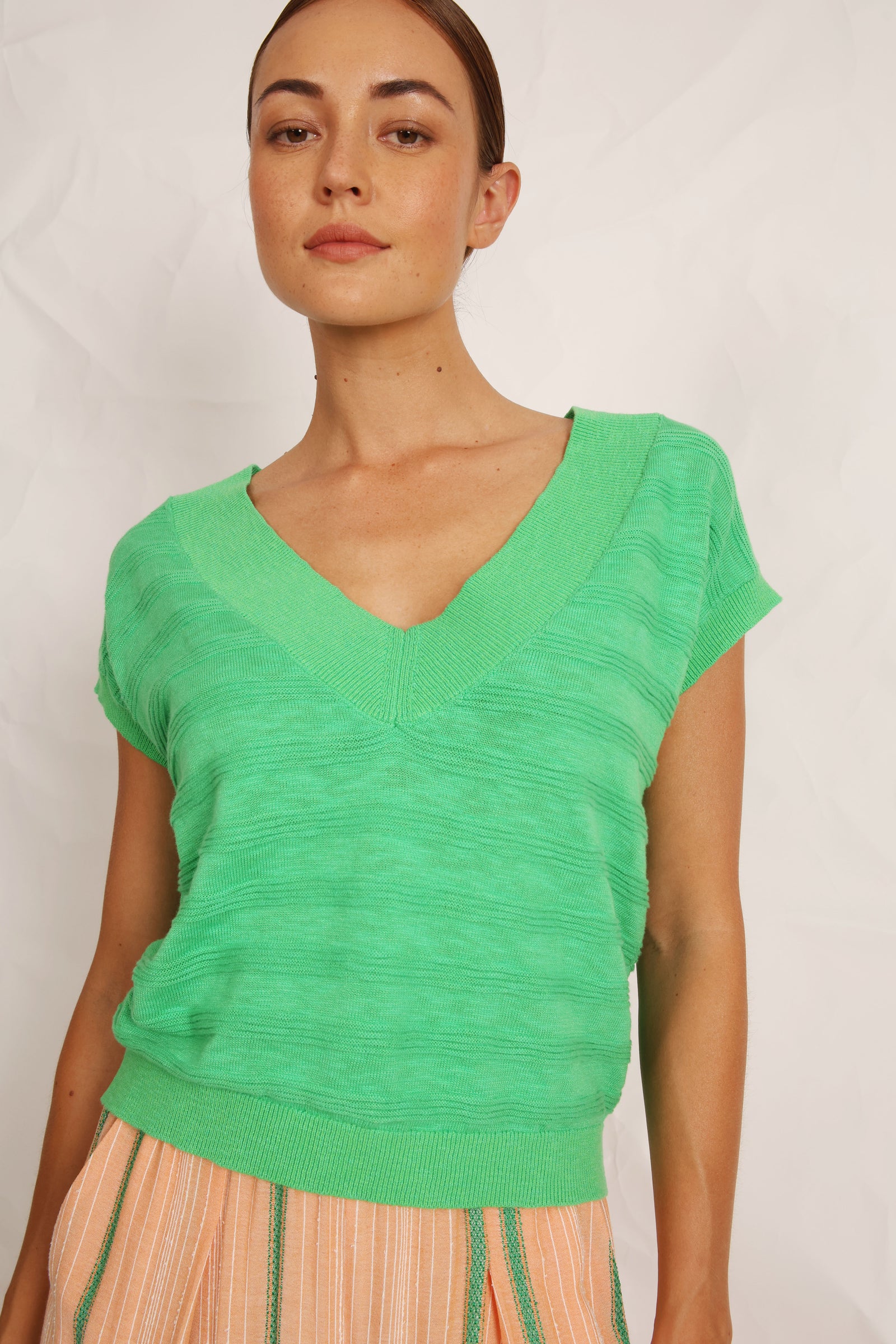 Trui - Shrimp - Irish Green