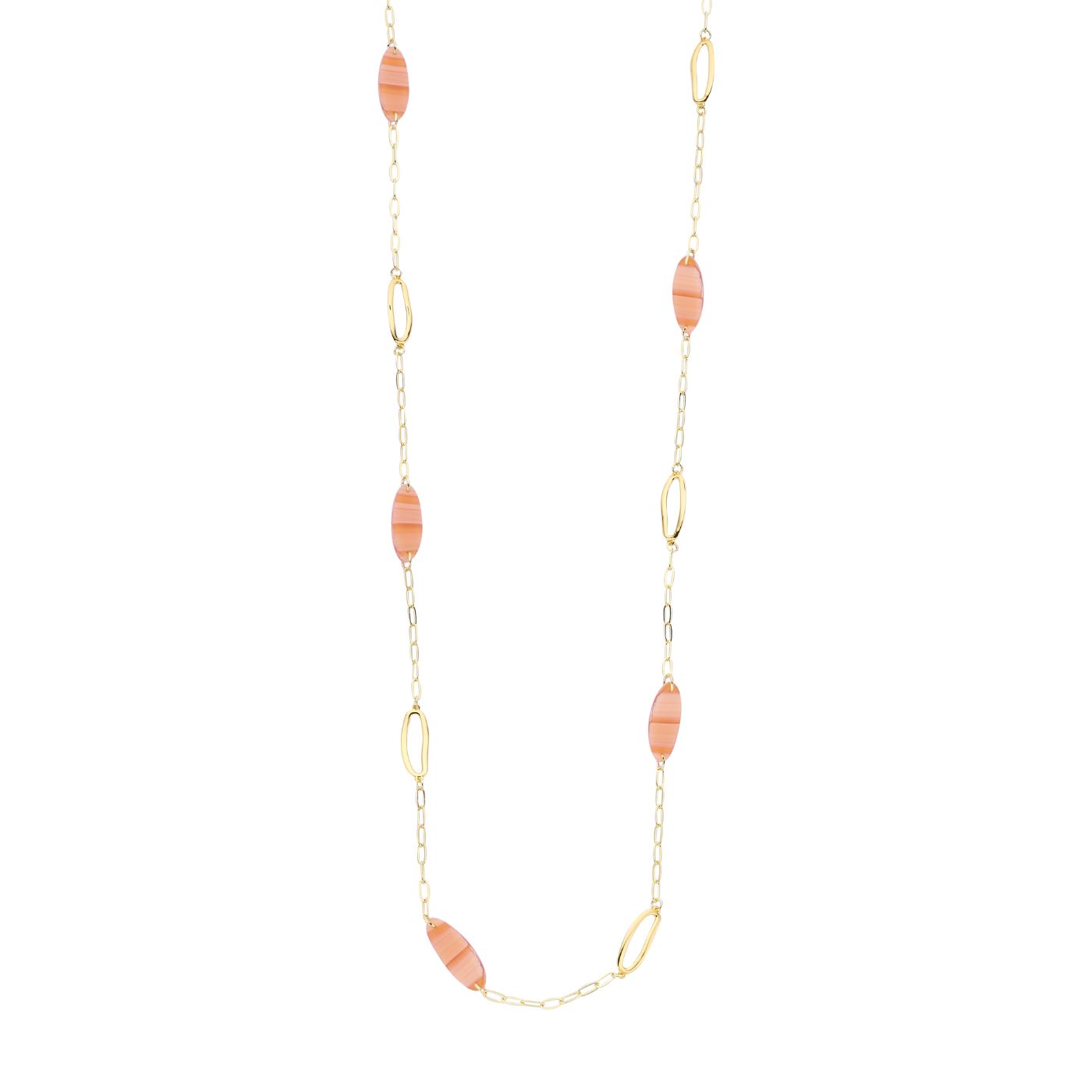 Collier - Macaolang Halsketting Oranje