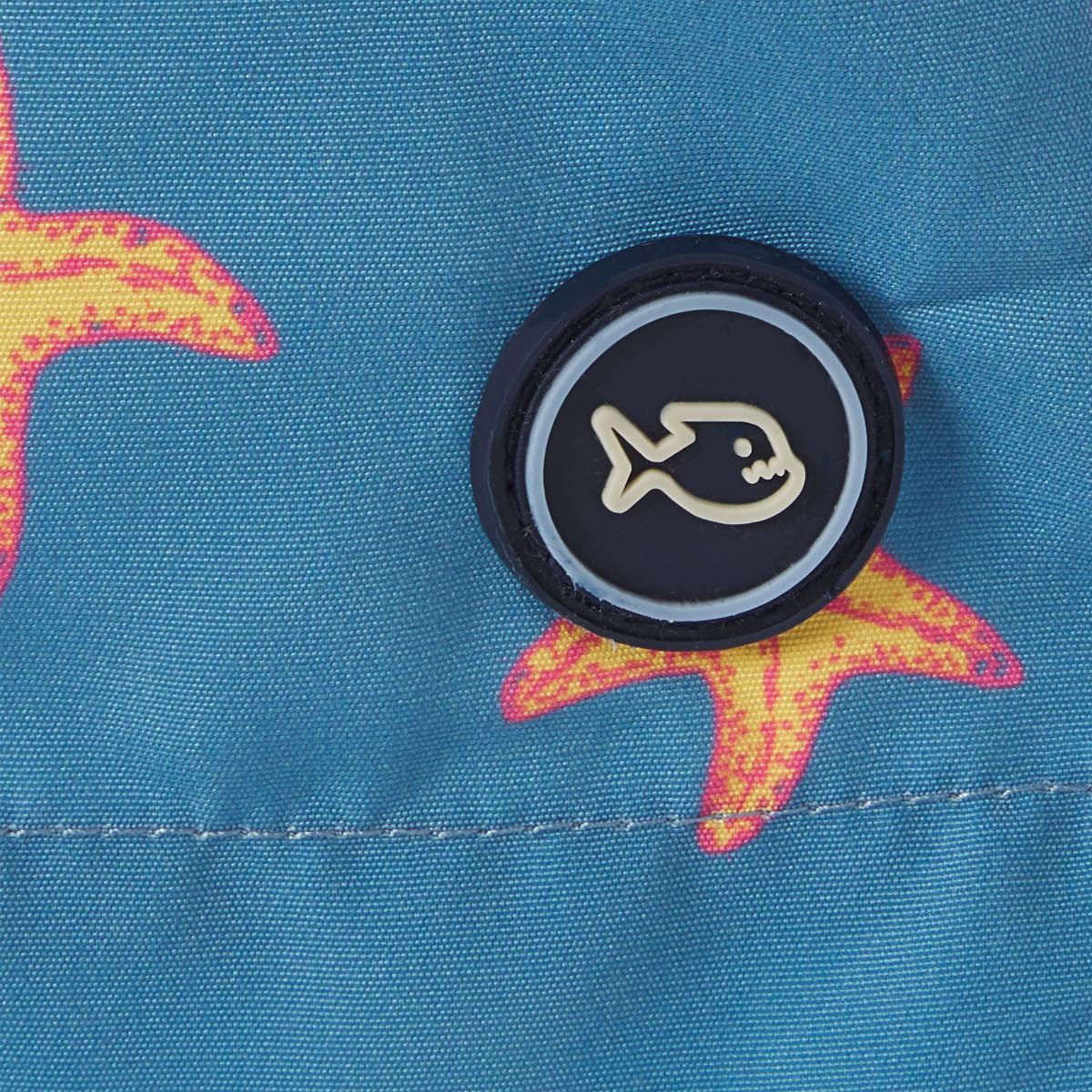Zwemshort met print - Hemelsblauw en geel