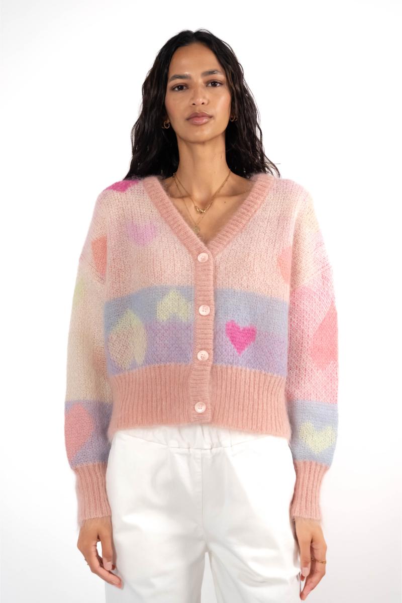 Cardigan - Mikado - Nude