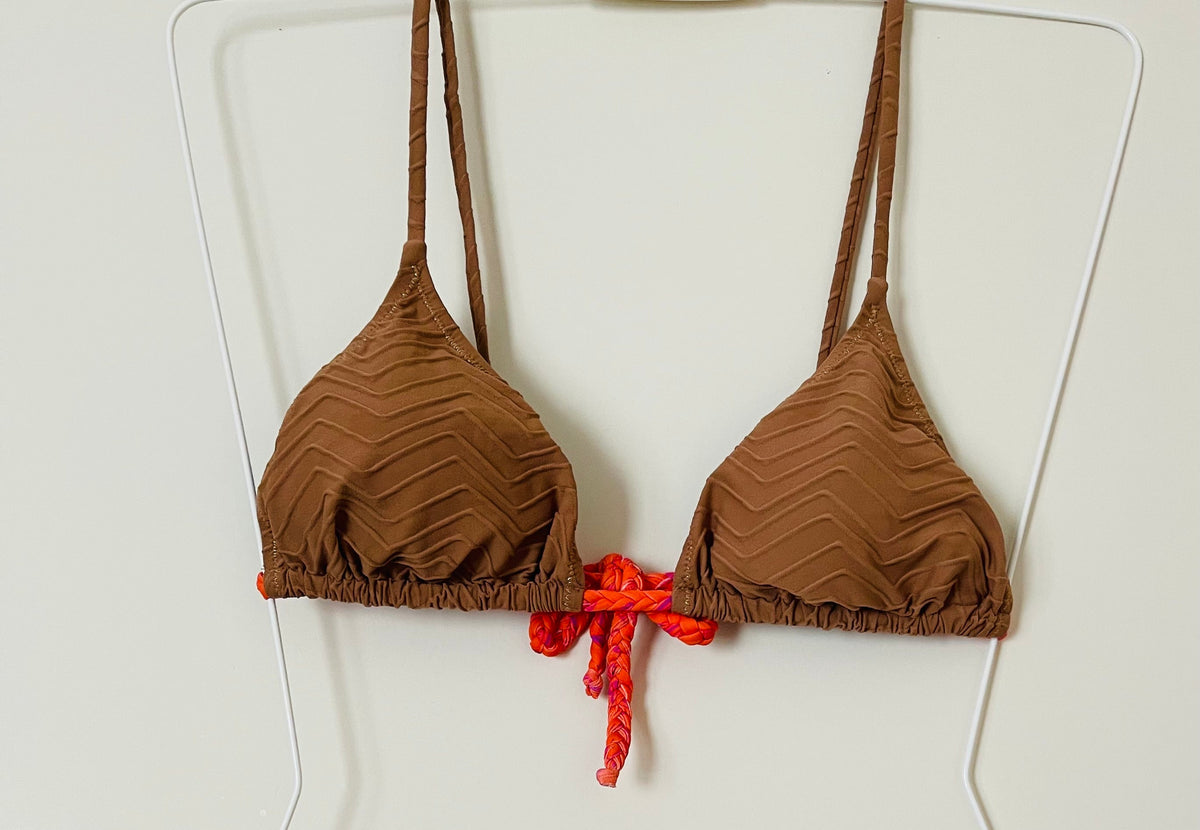 Triangel - Moana - Oranje Gevlochten Kameel