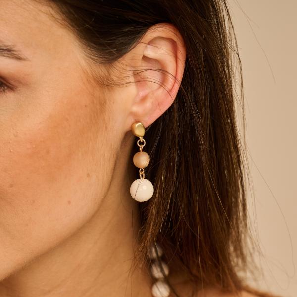 Oorbellen - Pan87 Ecru