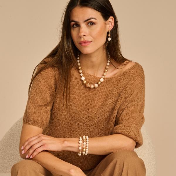 Halsketting - Pan87 Ecru