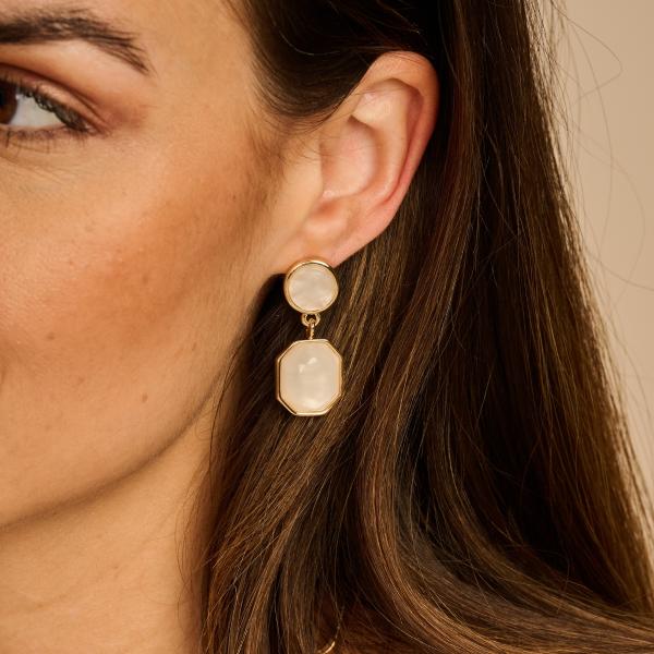 Oorbellen - Kolli Ecru