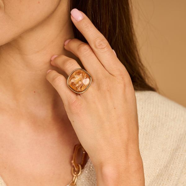 Bague - Kri3 Cognac