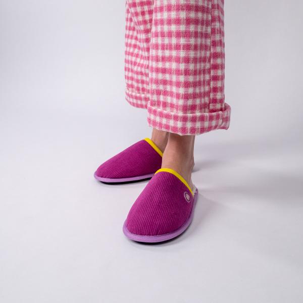Fluwelen pantoffels - Roze