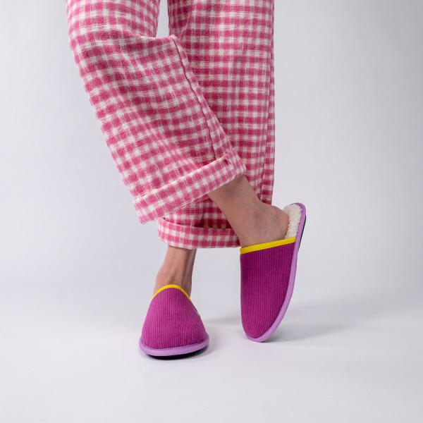 Fluwelen pantoffels - Roze