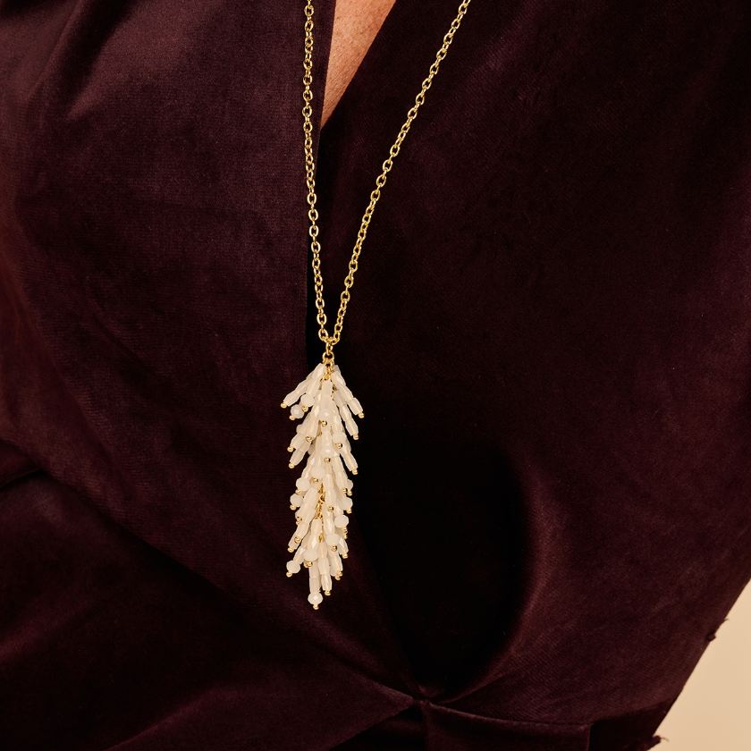 Collier - Dala Halsketting Wit