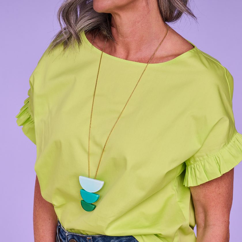 Collier - Denton Halsketting Multi Groen