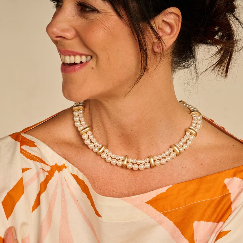 Collier - Duco Halsketting Parelmoer