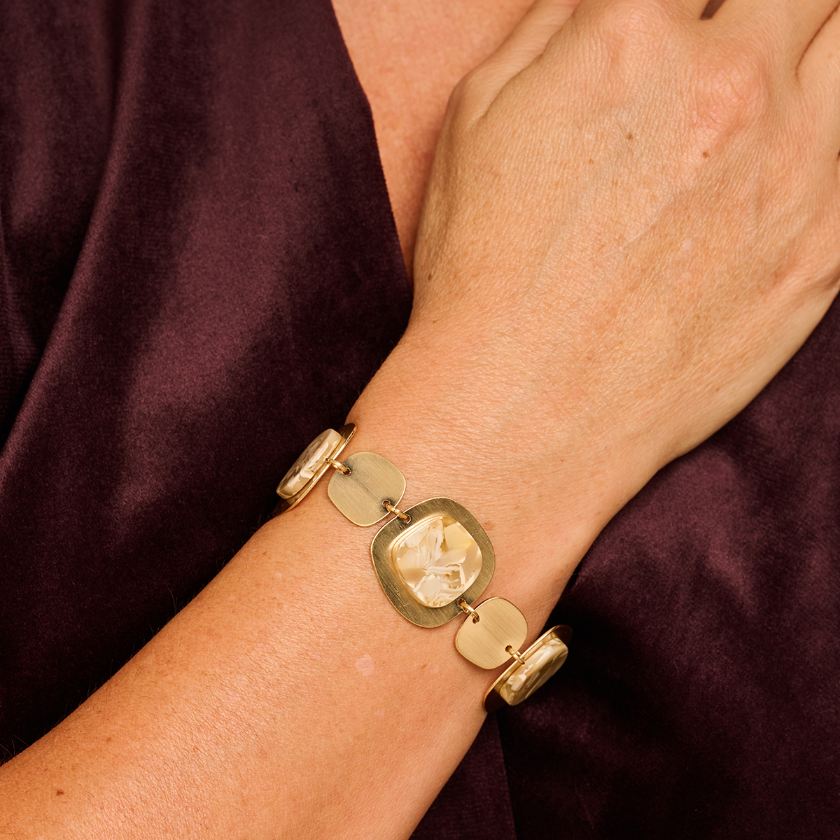 Bracelet - Galton Armband Goudkleurig