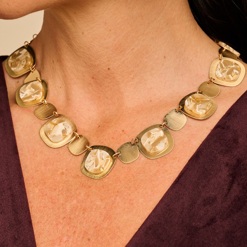 Collier - Galton Halsketting Goudkleurig