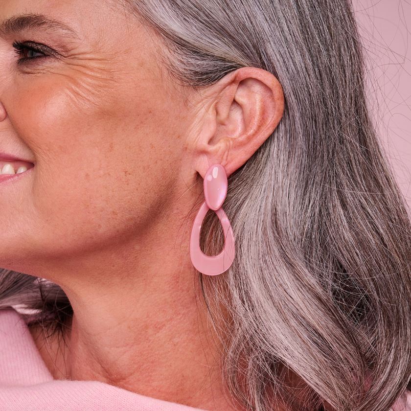 Boucles D'Oreilles - Kob31 Oorbellen Vieux Rose