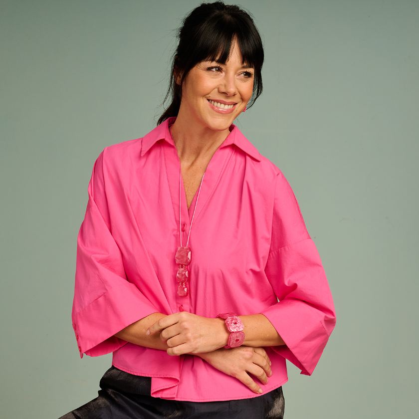 Collier - Koralie Halsketting Fuchsia