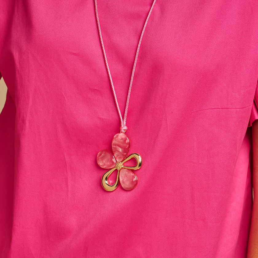Collier - Kalina Halsketting Fuchsia
