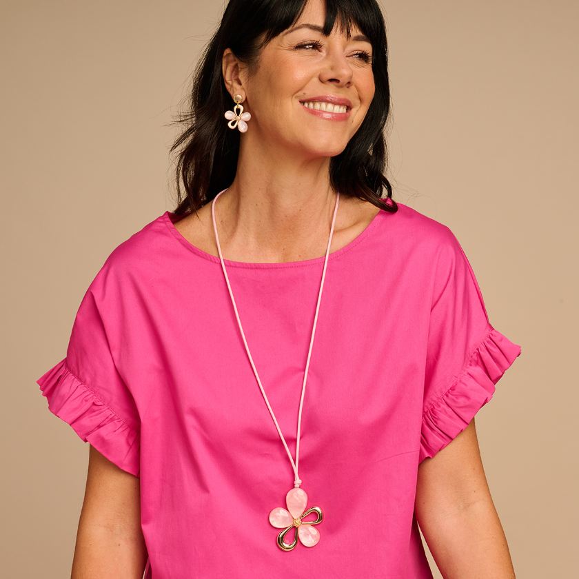 Collier - Kalina Halsketting Lichtroze