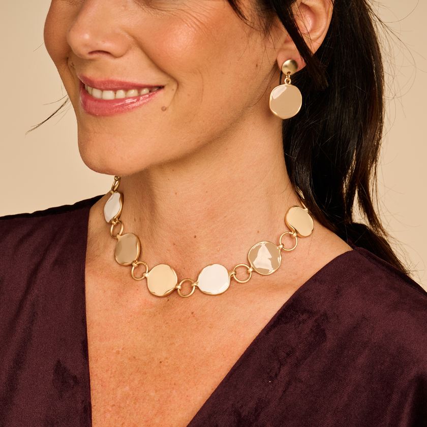 Collier - Kent Halsketting Multi Beige