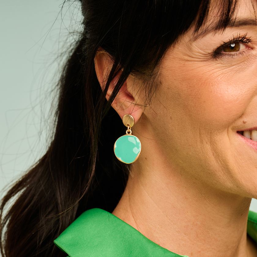 Boucles D'Oreilles - Kent Oorbellen Groen