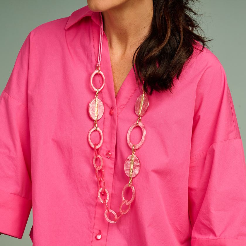 Collier - Klaus Halsketting Fuchsia