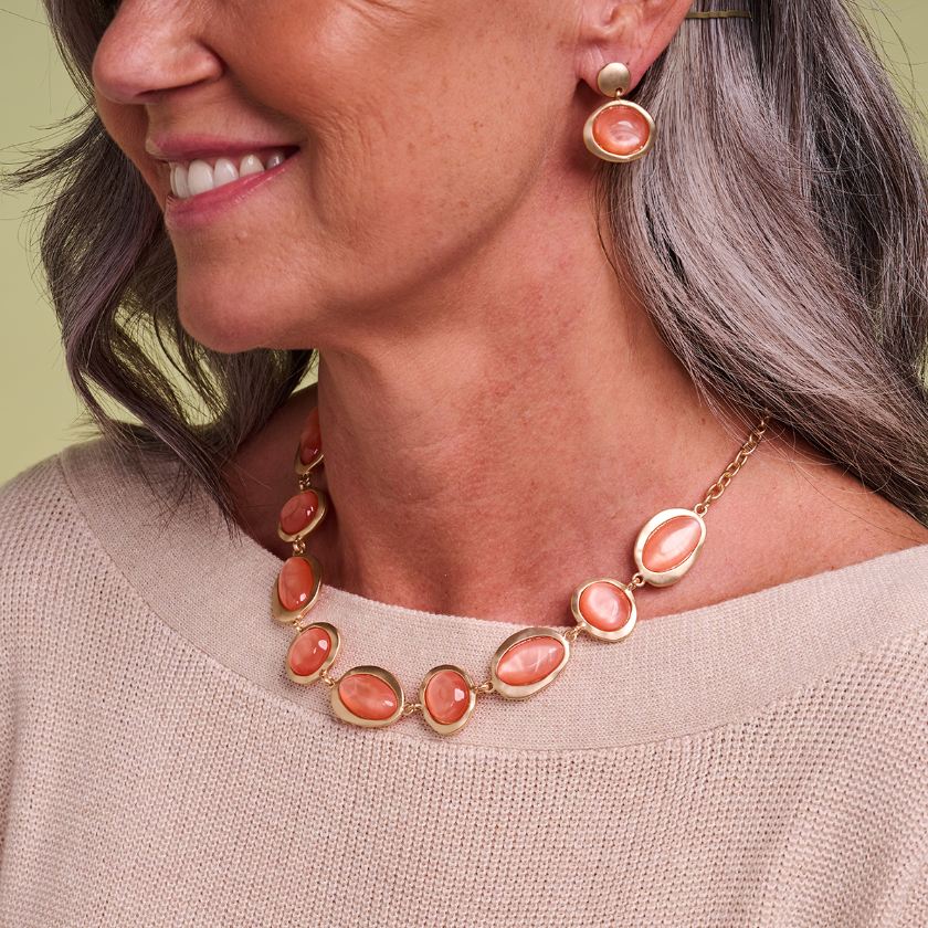 Collier - Kobe Halsketting Oranje
