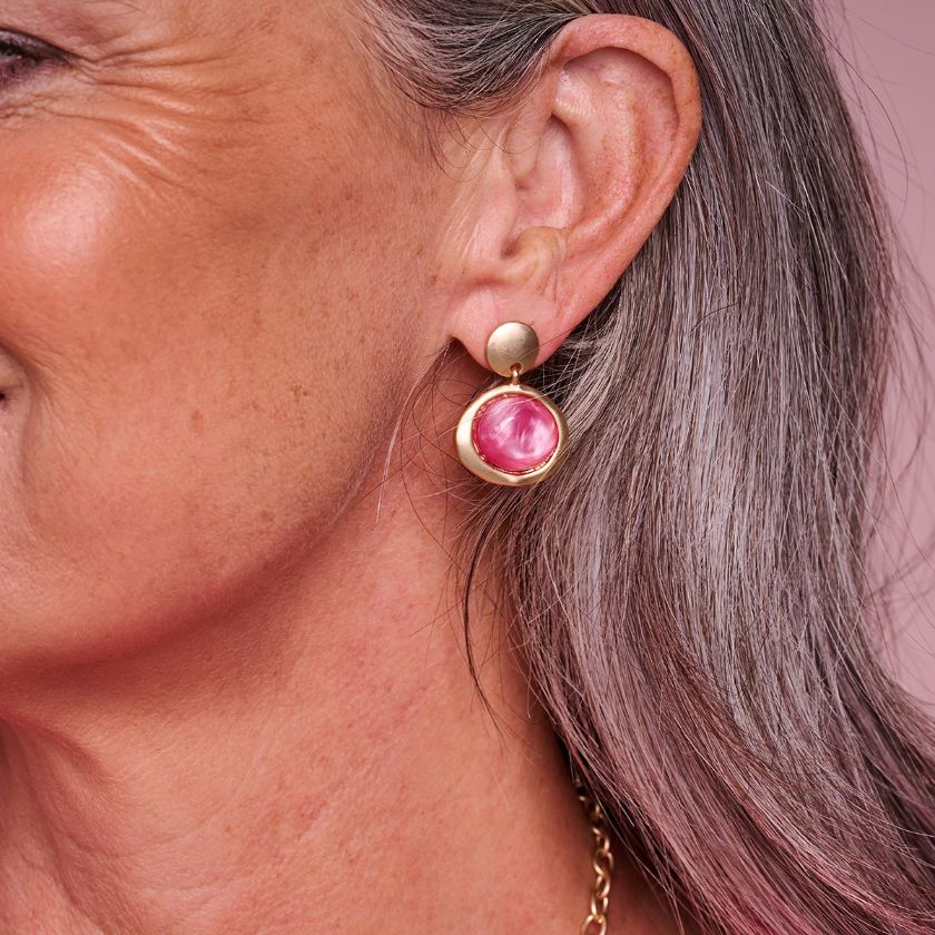 Oorbellen - Kobe Oorbellen Fuchsia