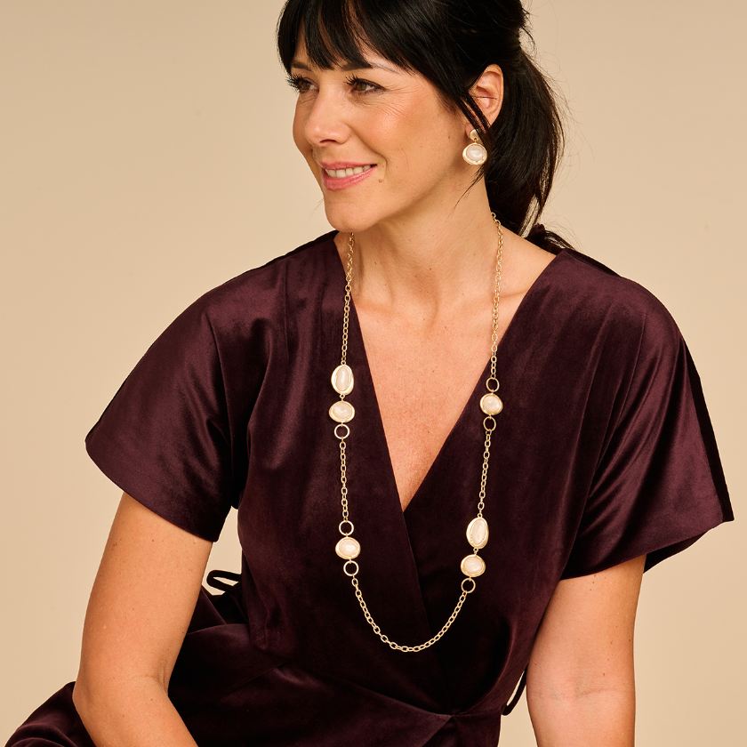 Oorbellen - Kobe Oorbellen Ecru