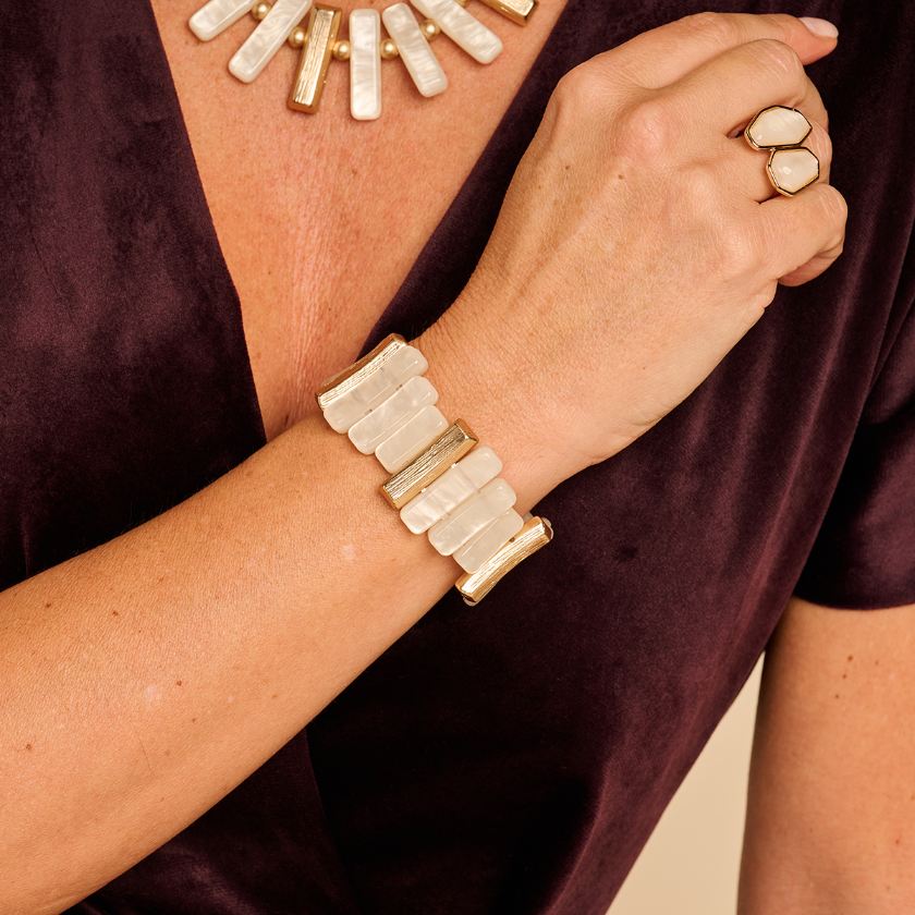 Collier - Konnor Halsketting Ecru