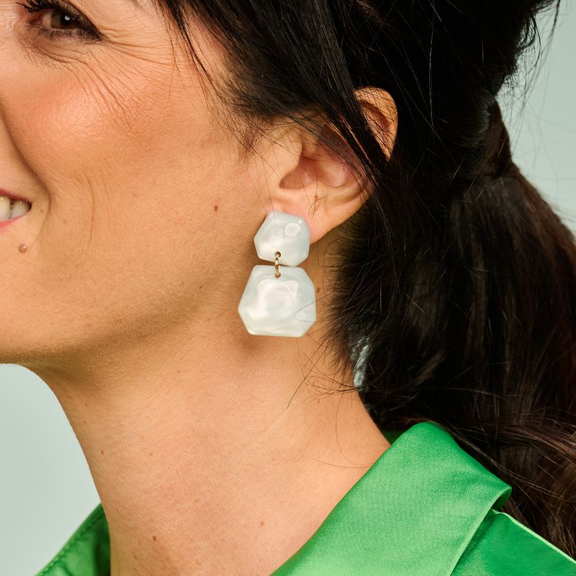 Boucles D'Oreilles - Koralie Oorbellen Watergroen
