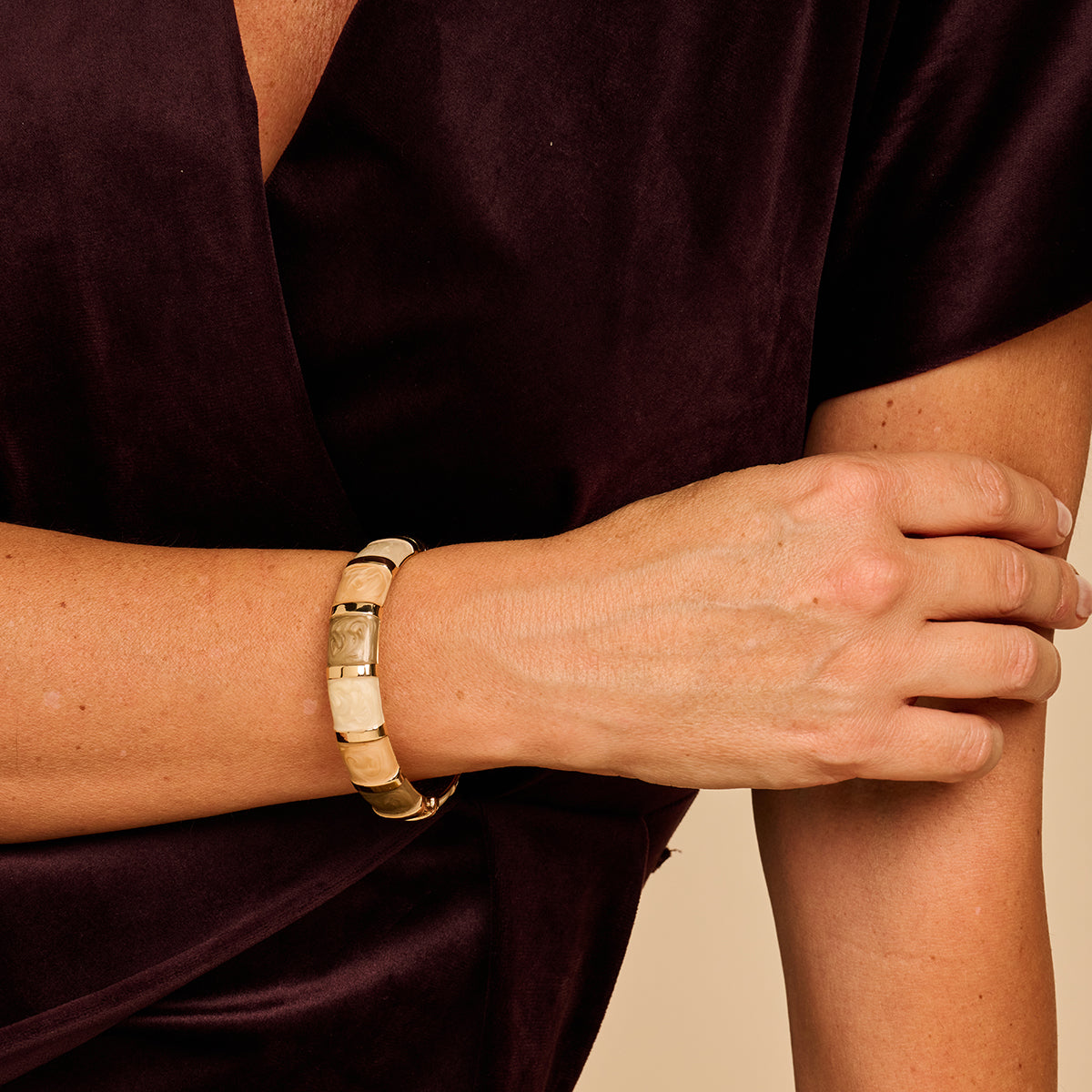 Bracelet - Owain Armband Multi Bruin