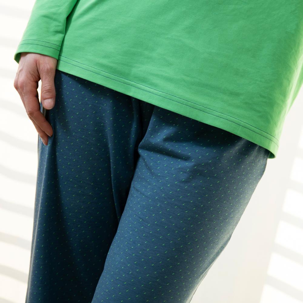 Femme - Long Pyjama - Vert 