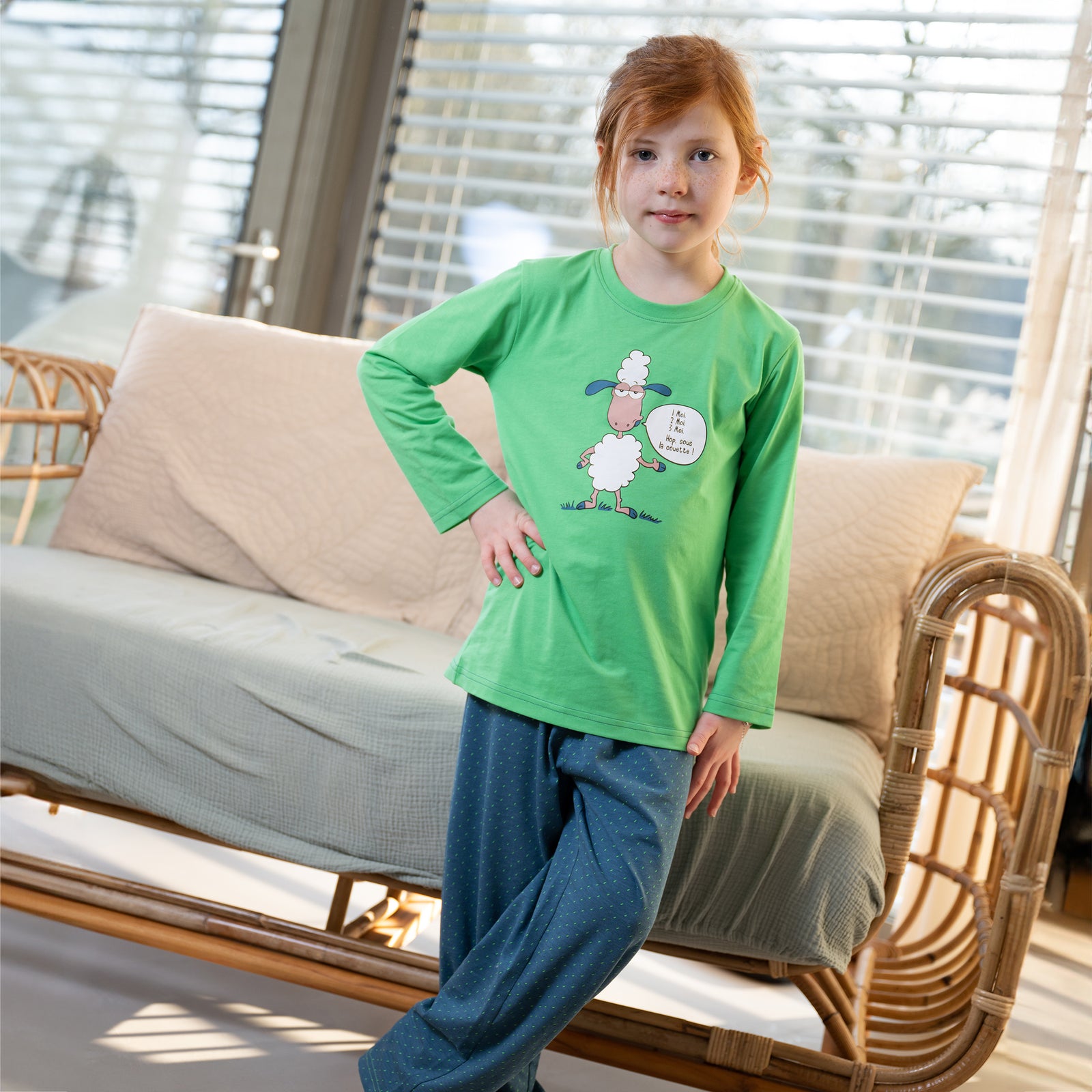 Pyjama Jersey - Jongen/Meisje - Groen