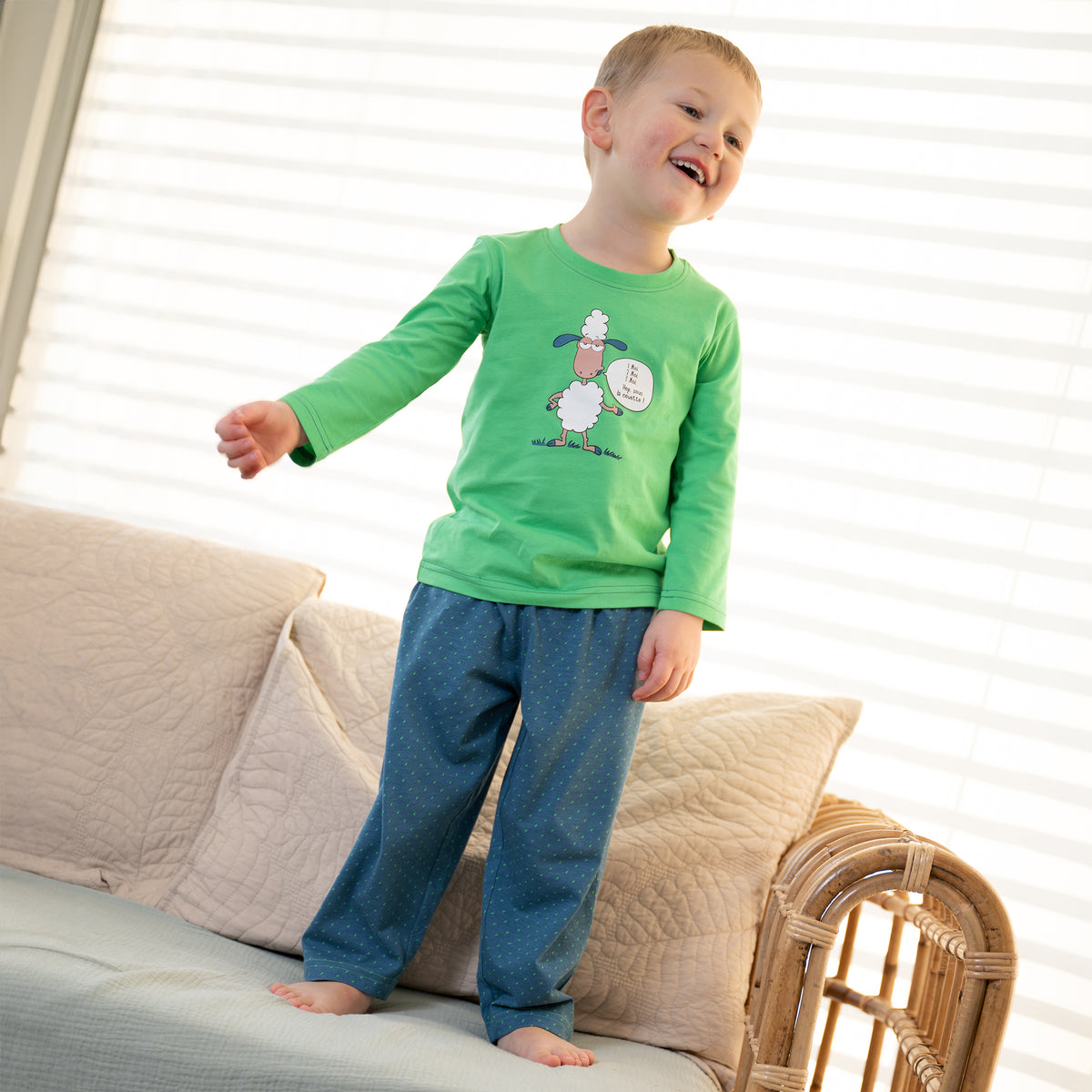 Pyjama Jersey - Jongen/Meisje - Groen