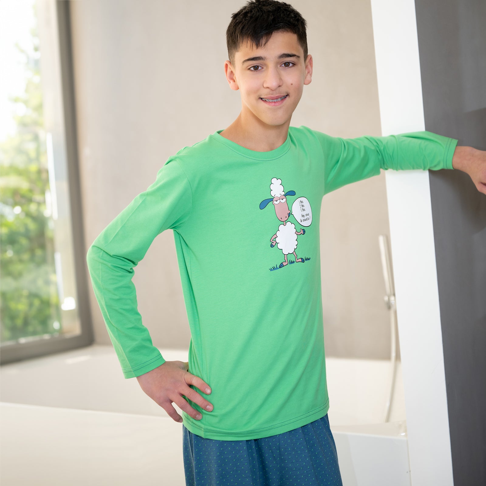 Pyjama Jersey - Jongen/Meisje - Groen