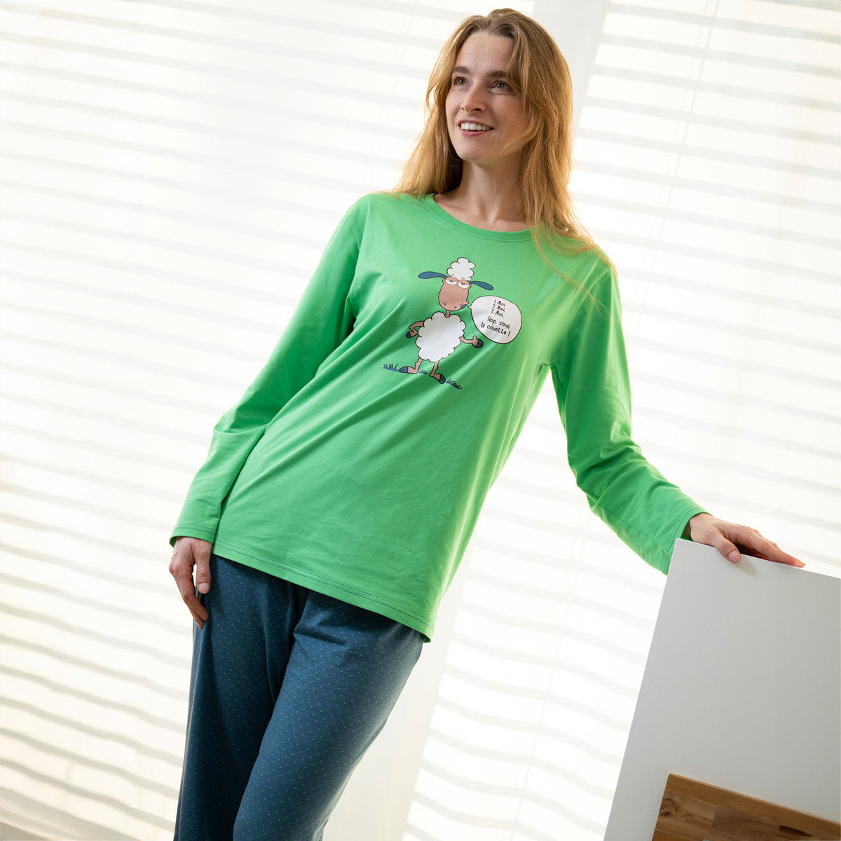 Pyjama Jersey - Dames - Groen