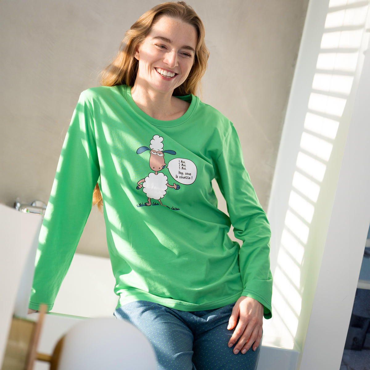 Pyjama Jersey - Dames - Groen