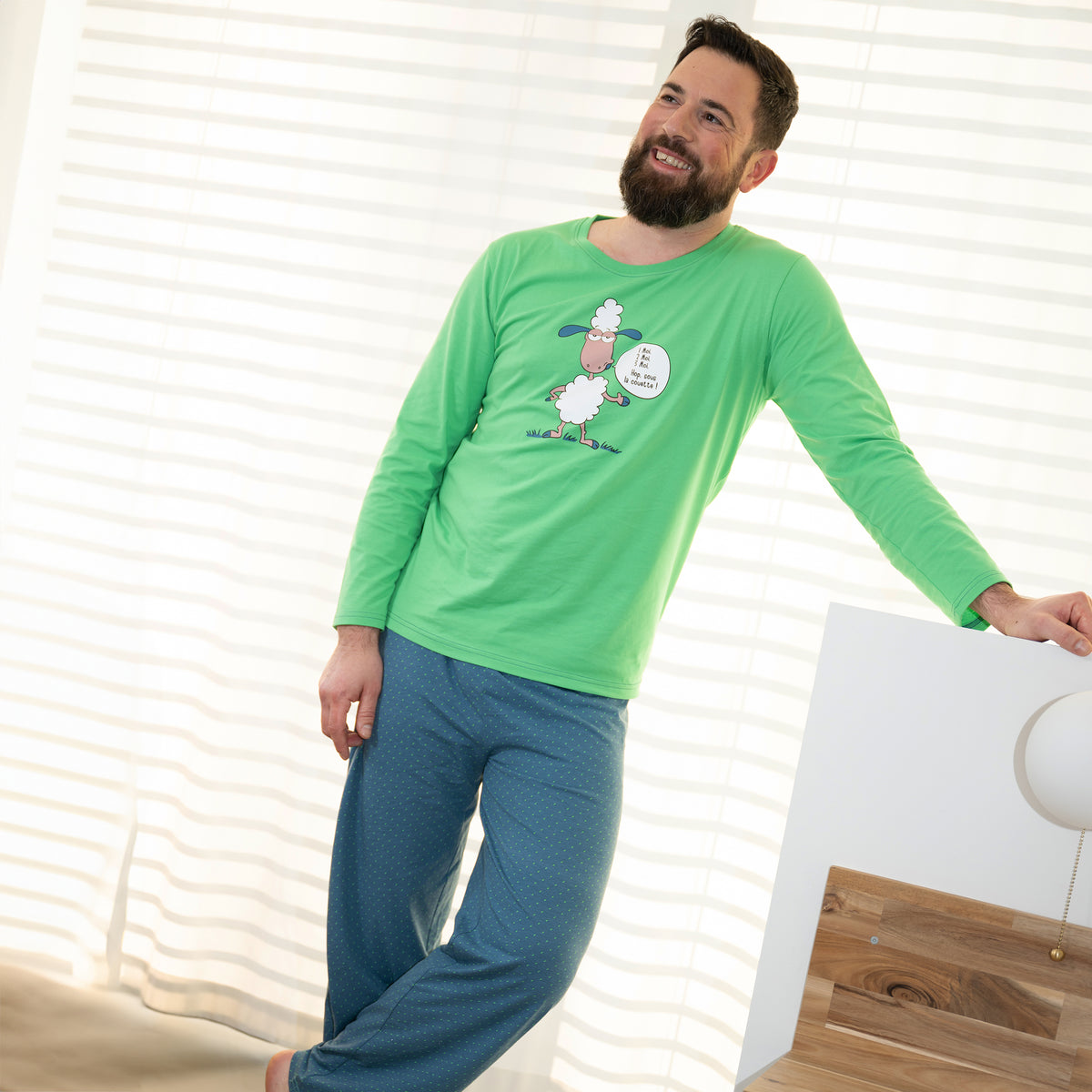 Pyjama Jersey - Heren - Groen
