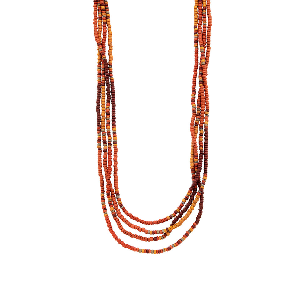Collier - Nota - Multi Orange