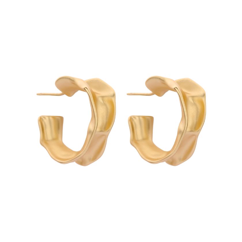 Boucles D'Oreilles - Orb1 Oorbellen Ecru