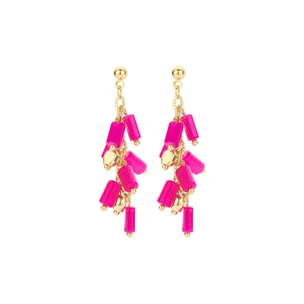 Boucles D&#39;Oreilles - Pan84 Fuchsia