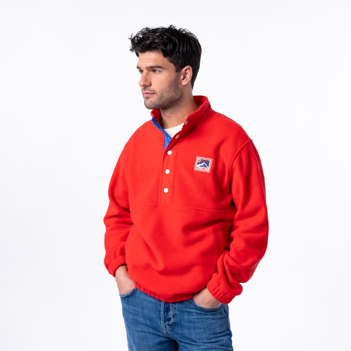 Sweat en polaire - Rouge