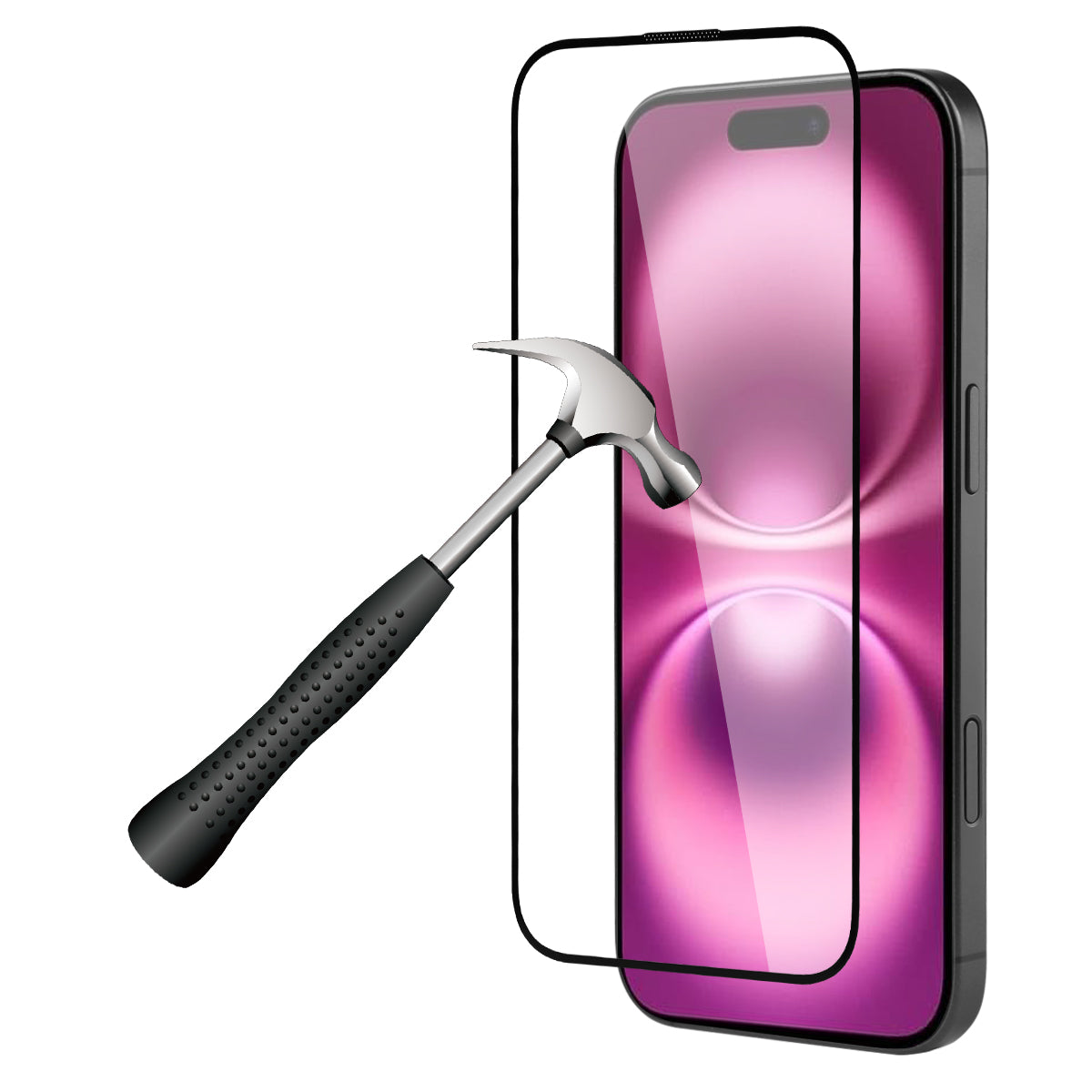 Gehard Glazen Beschermfolie Platyne Voor Iphone 16Plus - Stofbestendig, Bubbelvrij En Hoge Weerstand - Transparant