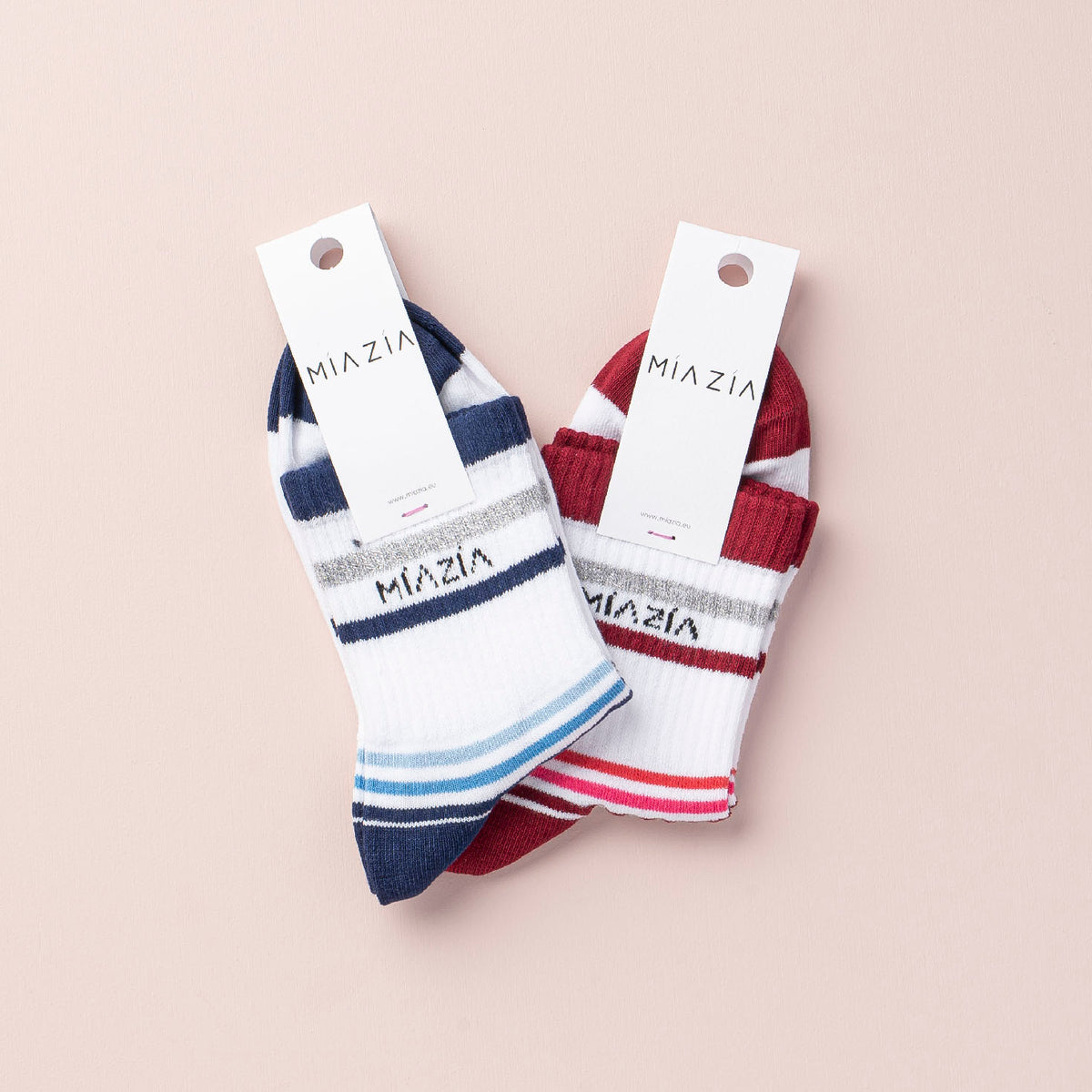 Mia Zia - Set van 2 paar Sporty sokken