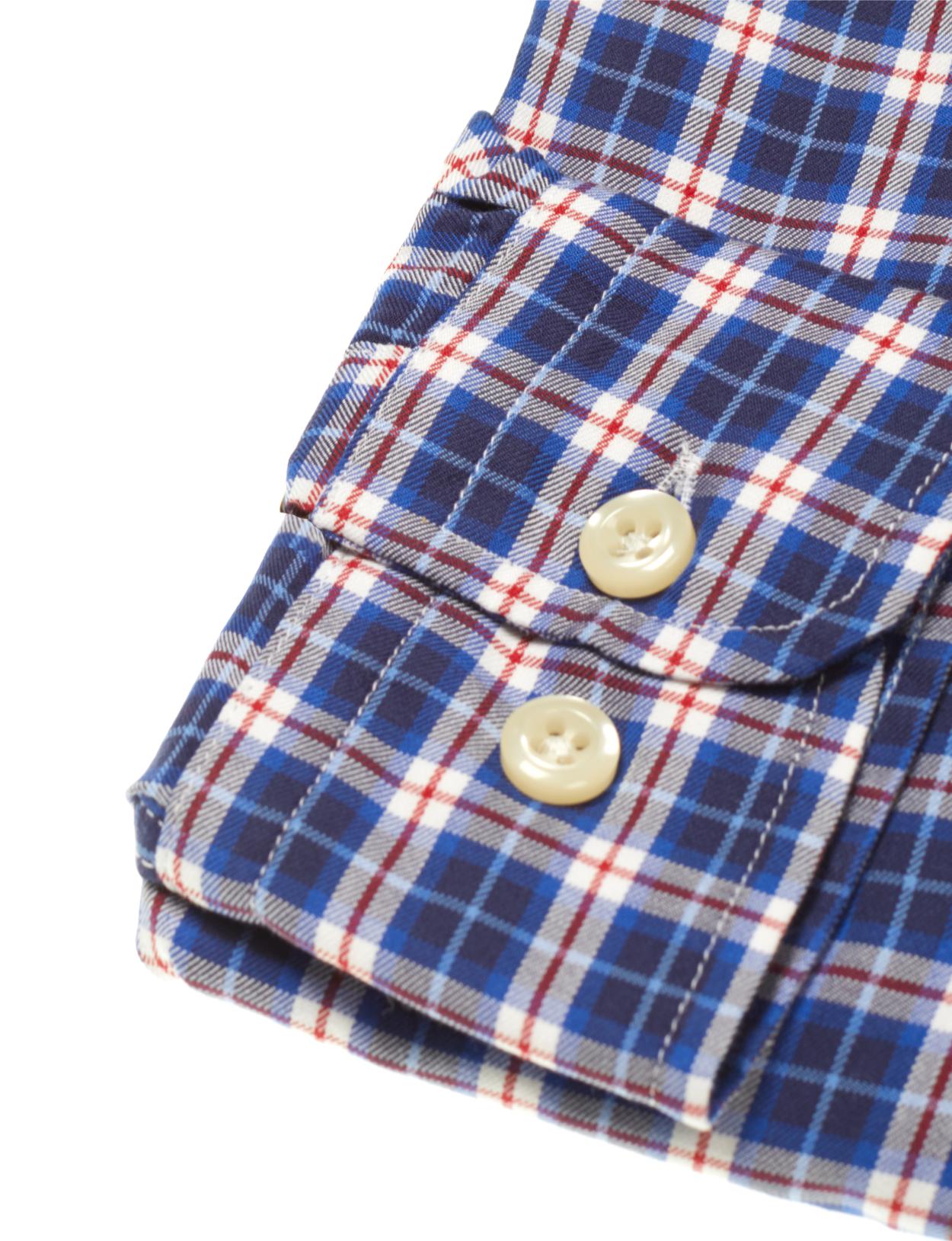 Custom Fit Wallstreet Shirt In Multi - Meervoudig